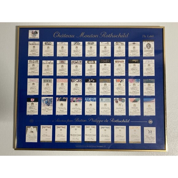 Chateau Mouton Rothschild The Labels 1945 - 1980 + Select Baron Phillipe 81-83